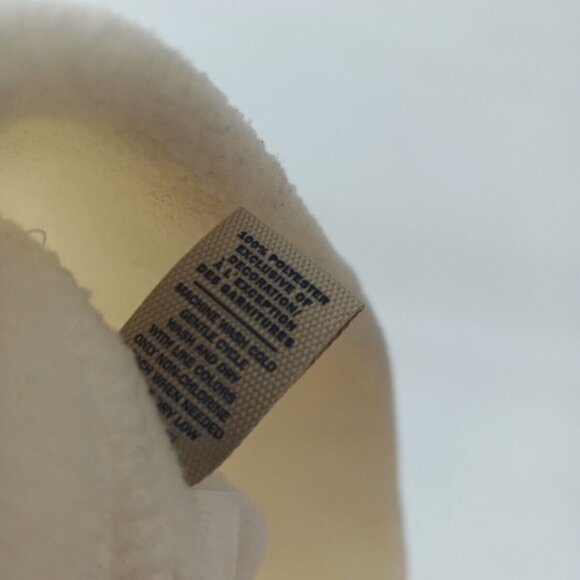 OLD NAVY Fleece Beanie Ski Skull Cap Ivory One Size Knit Outdoor Fall Winter - Picture 9 of 10